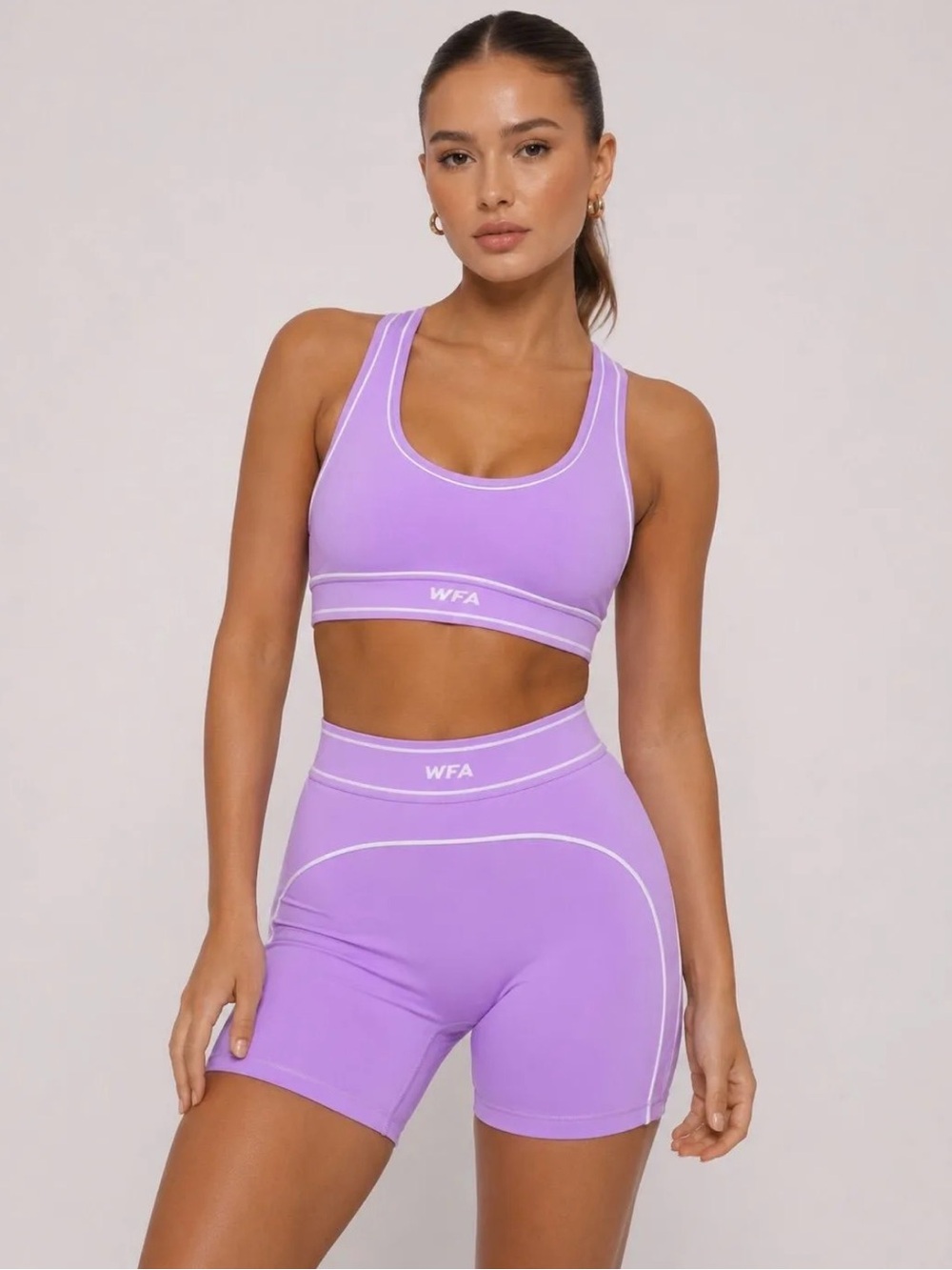 💜 White Fox Adapt Bike Short Set – Orchid/White 💜